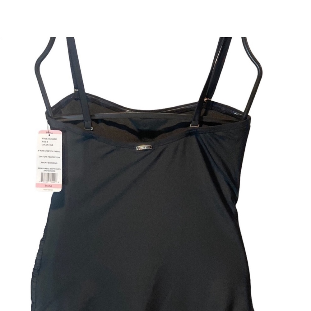 DKNY One Piece Swimsuit Black with removable strap New With Tag NWT - Picture 6 of 8